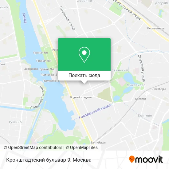 Карта Кронштадтский бульвар 9