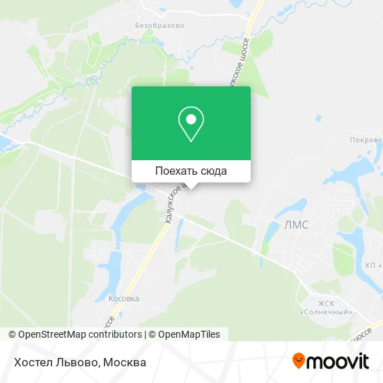 Карта Хостел Львово