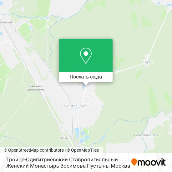 Карта Троице-Одигитриевский Ставропигиальный Женский Монастырь Зосимова Пустынь