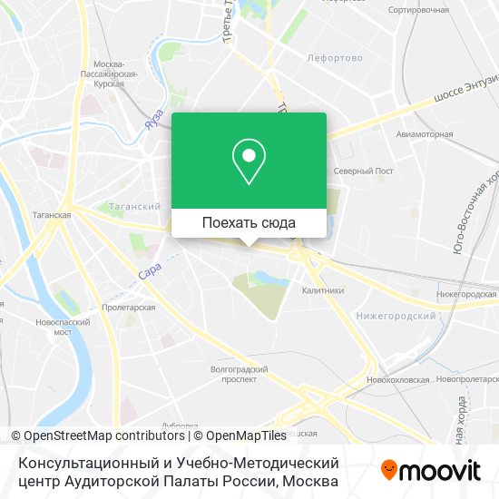 Карта Консультационный и Учебно-Методический центр Аудиторской Палаты России