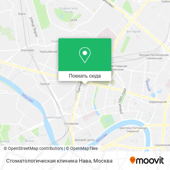 Карта Стоматологическая клиника Нава