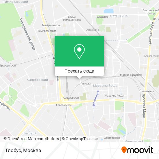 Карта Глобус