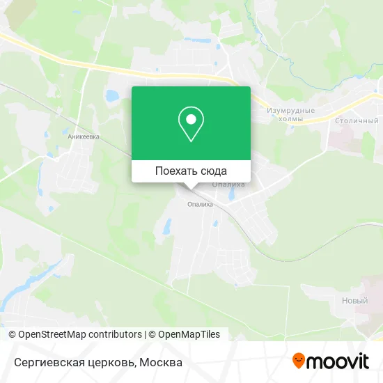 Карта Сергиевская церковь