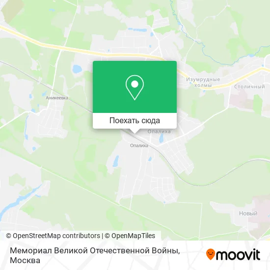 Карта Мемориал Великой Отечественной Войны