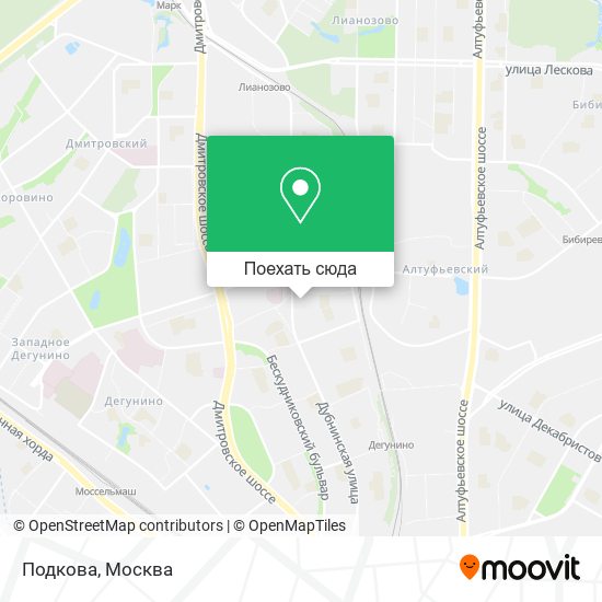Карта Подкова