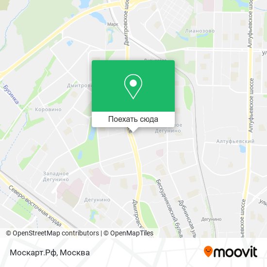 Карта Москарт.Рф