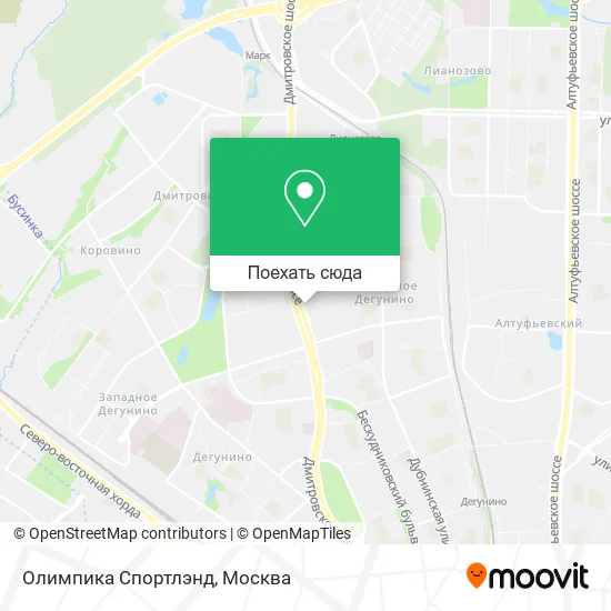 Карта Олимпика Спортлэнд
