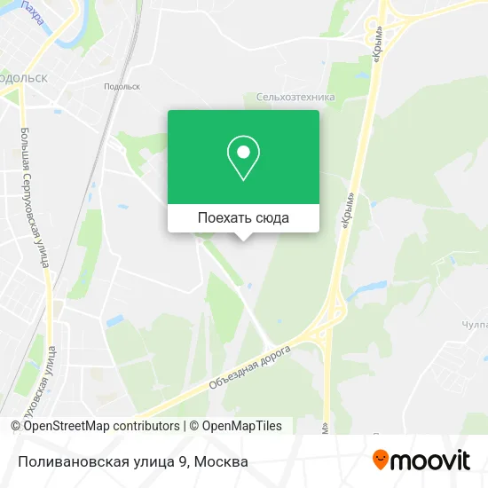 Карта Поливановская улица 9