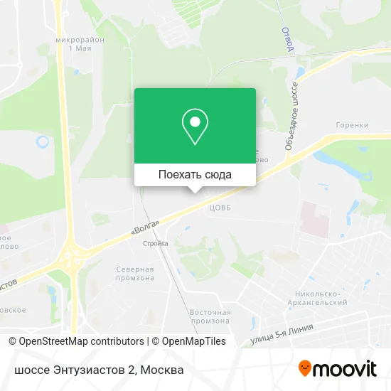 Карта шоссе Энтузиастов 2
