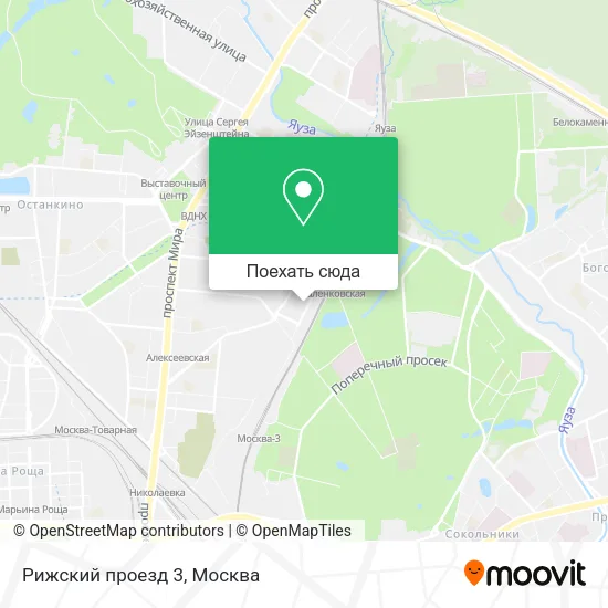 Карта Рижский проезд 3