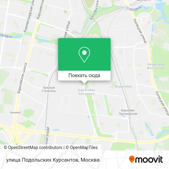 Карта улица Подольских Курсантов