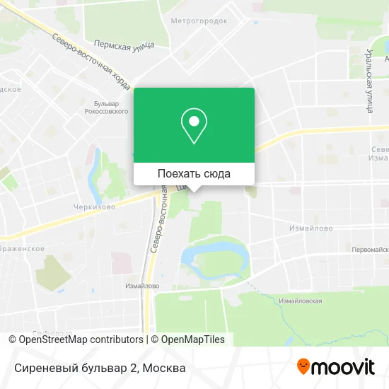 Карта Сиреневый бульвар 2