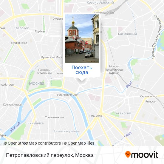 Карта Петропавловский переулок
