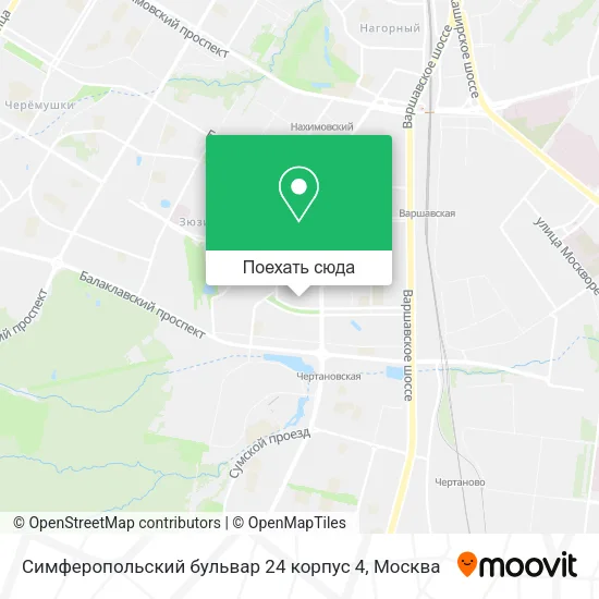 Карта Симферопольский бульвар 24 корпус 4