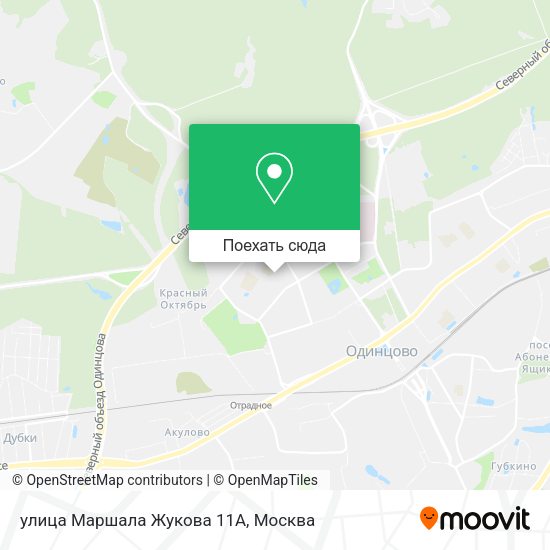 Карта улица Маршала Жукова 11А