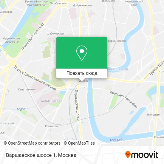 Карта Варшавское шоссе 1