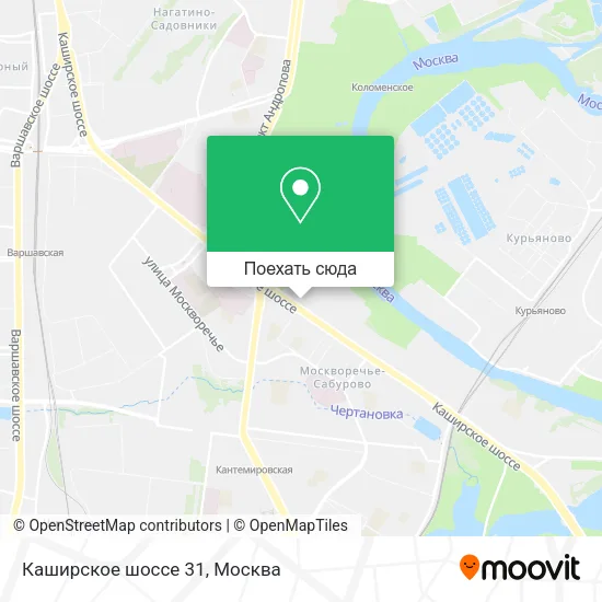 Карта Каширское шоссе 31