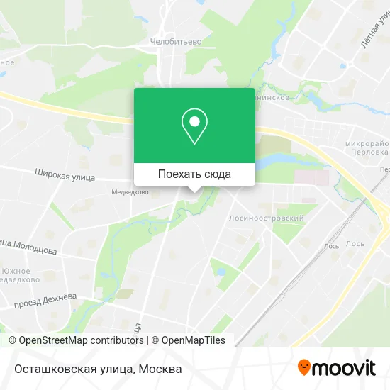 Карта Осташковская улица