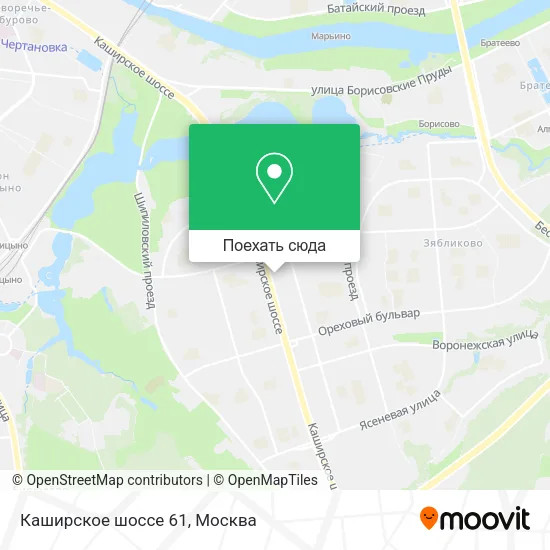 Карта Каширское шоссе 61