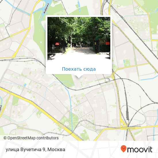 Карта улица Вучетича 9
