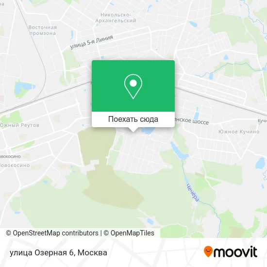 Карта улица Озерная 6