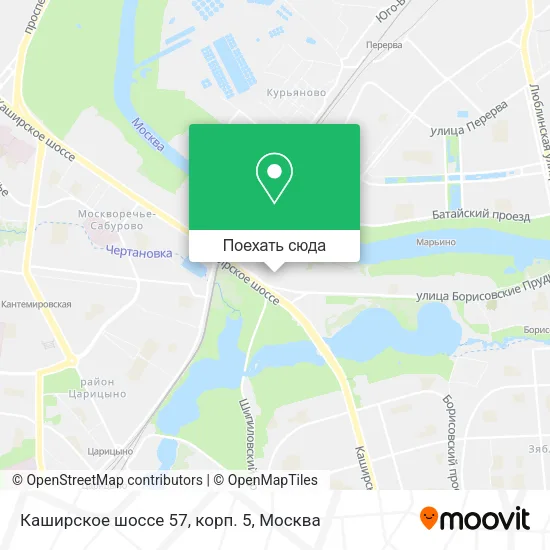 Карта Каширское шоссе 57, корп. 5