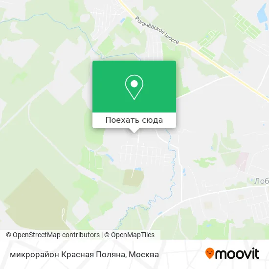 Карта микрорайон Красная Поляна