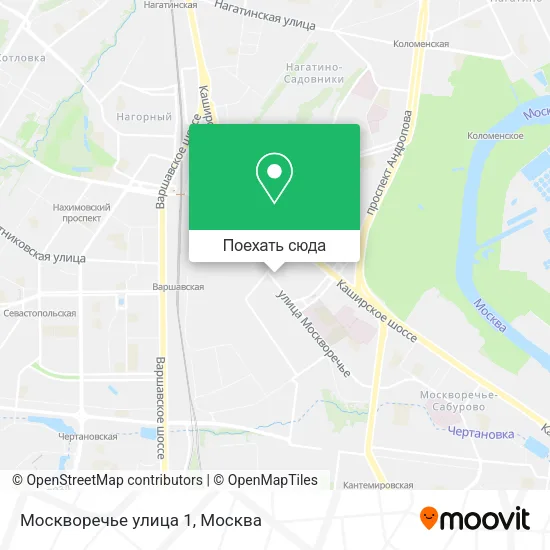 Карта Москворечье улица 1