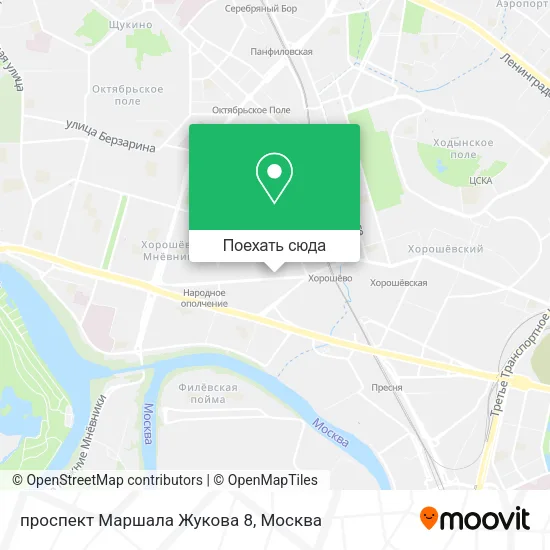 Карта проспект Маршала Жукова 8