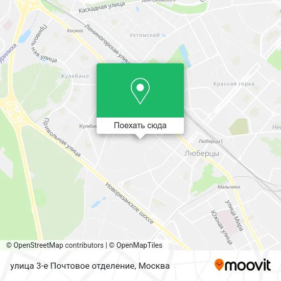 Карта улица 3-е Почтовое отделение