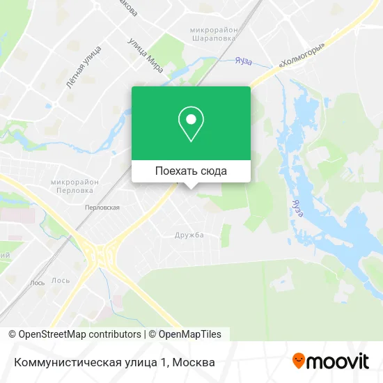 Карта Коммунистическая улица 1