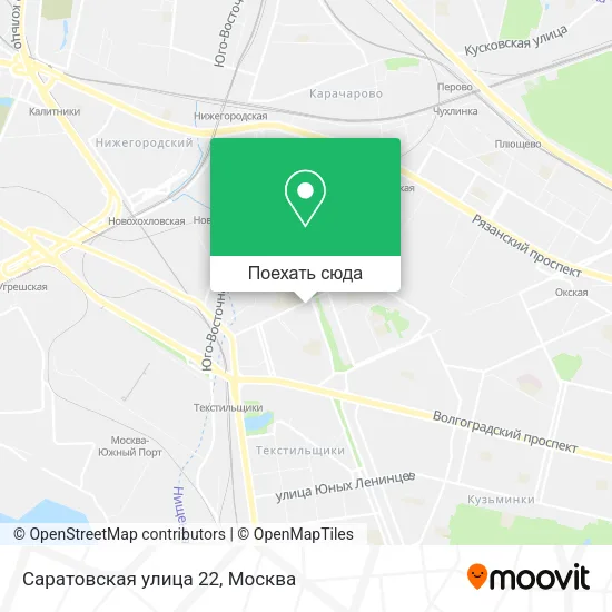 Карта Саратовская улица 22
