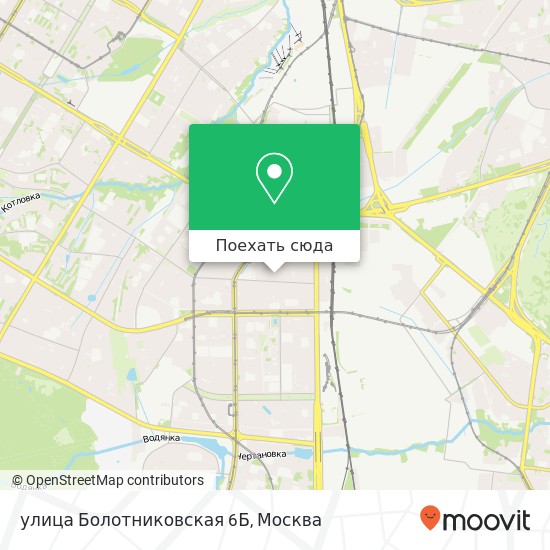 Карта улица Болотниковская 6Б