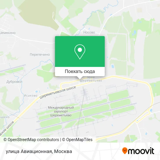 Карта улица Авиационная