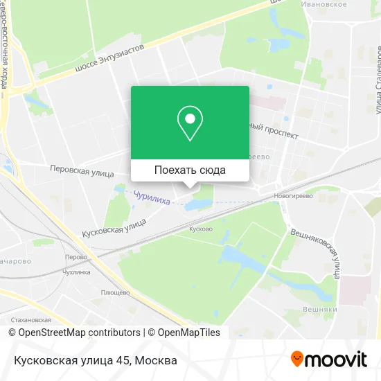 Карта Кусковская улица 45