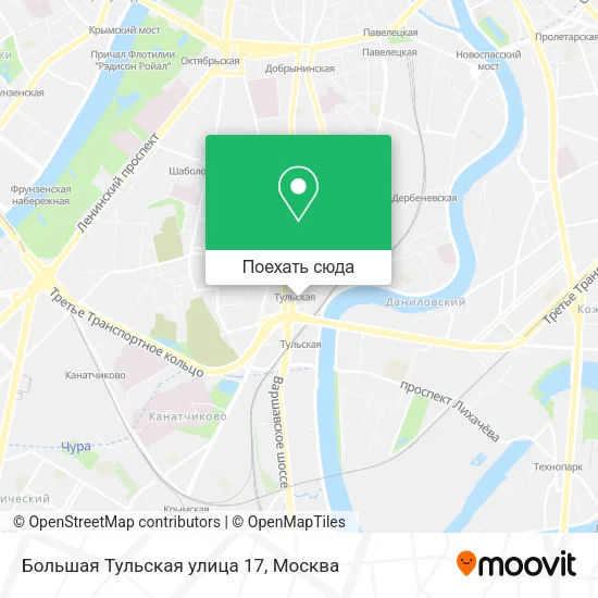 Карта Большая Тульская улица 17