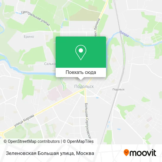 Карта Зеленовская Большая улица
