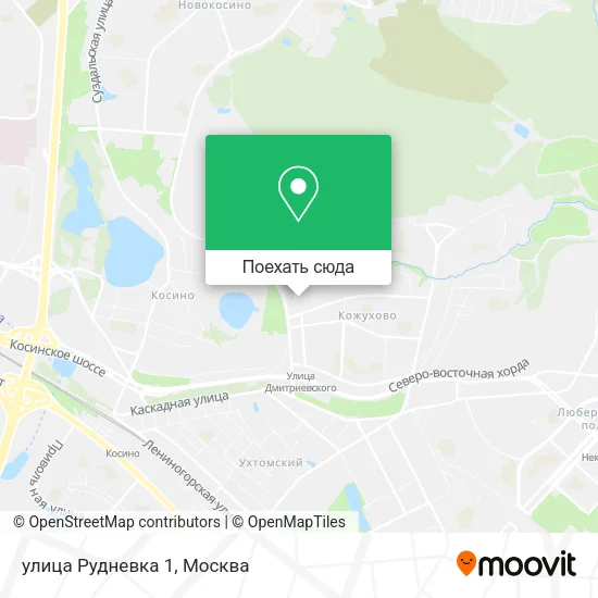 Карта улица Рудневка 1