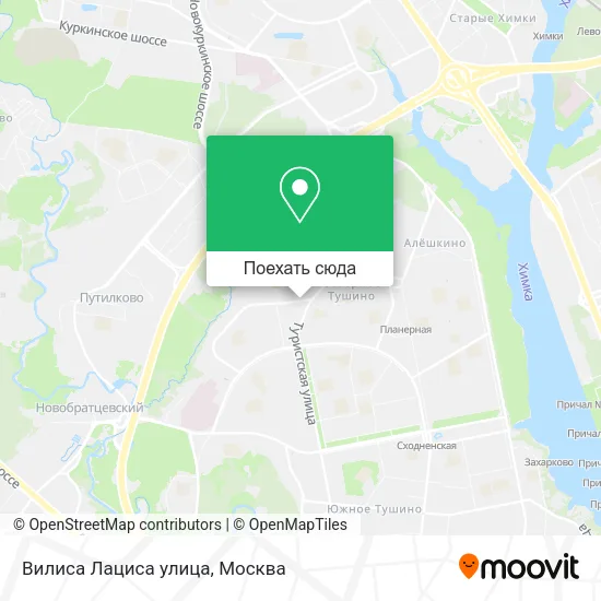 Карта Вилиса Лациса улица