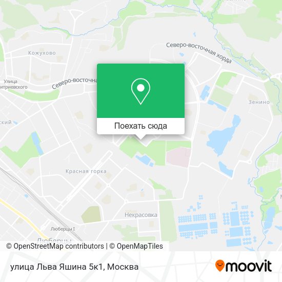 Карта улица Льва Яшина 5к1