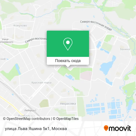 Карта улица Льва Яшина 5к1