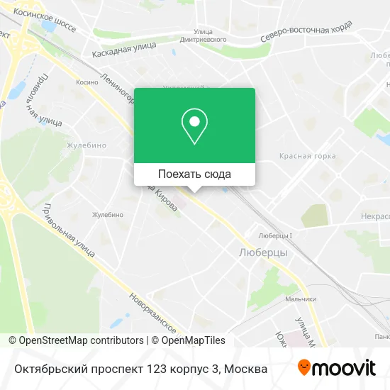 Карта Октябрьский проспект 123 корпус 3