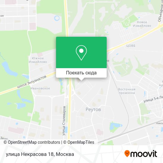 Карта улица Некрасова 18