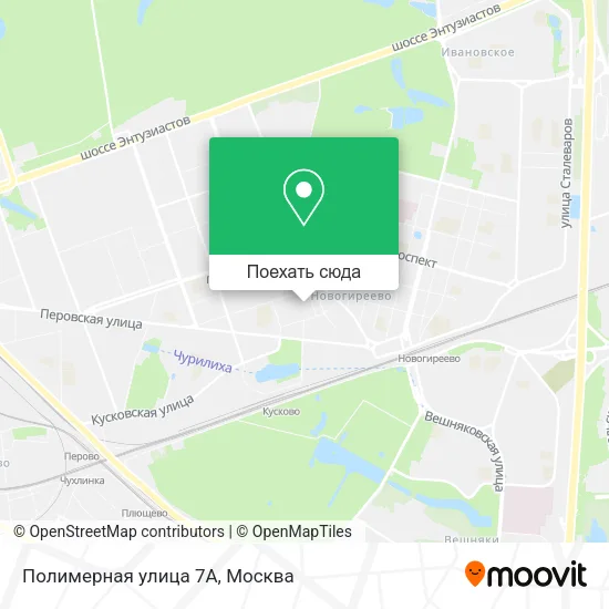 Карта Полимерная улица 7А