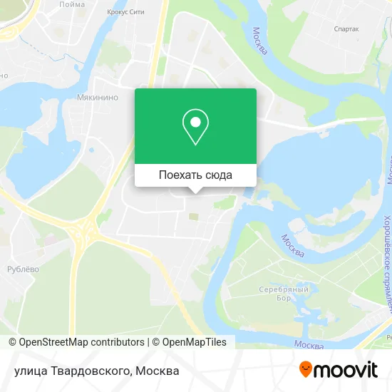 Карта улица Твардовского