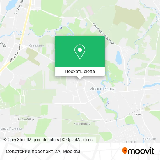 Карта Советский проспект 2А