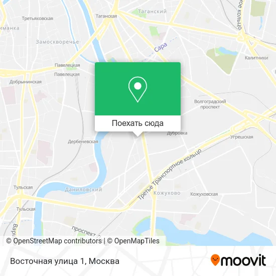 Карта Восточная улица 1