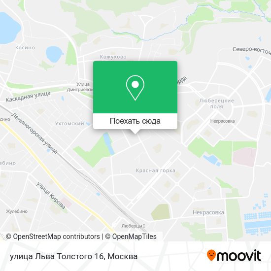 Карта улица Льва Толстого 16