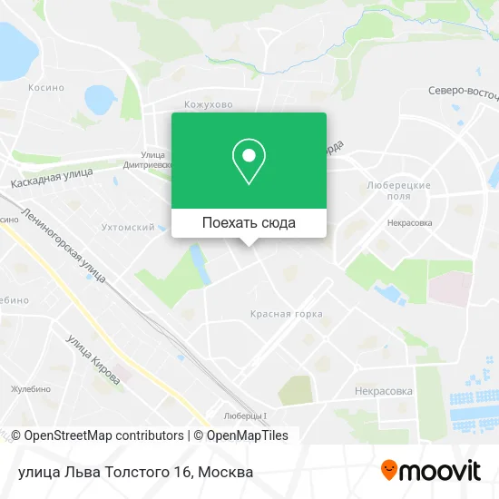 Карта улица Льва Толстого 16