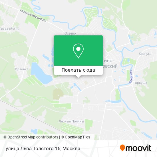 Карта улица Льва Толстого 16